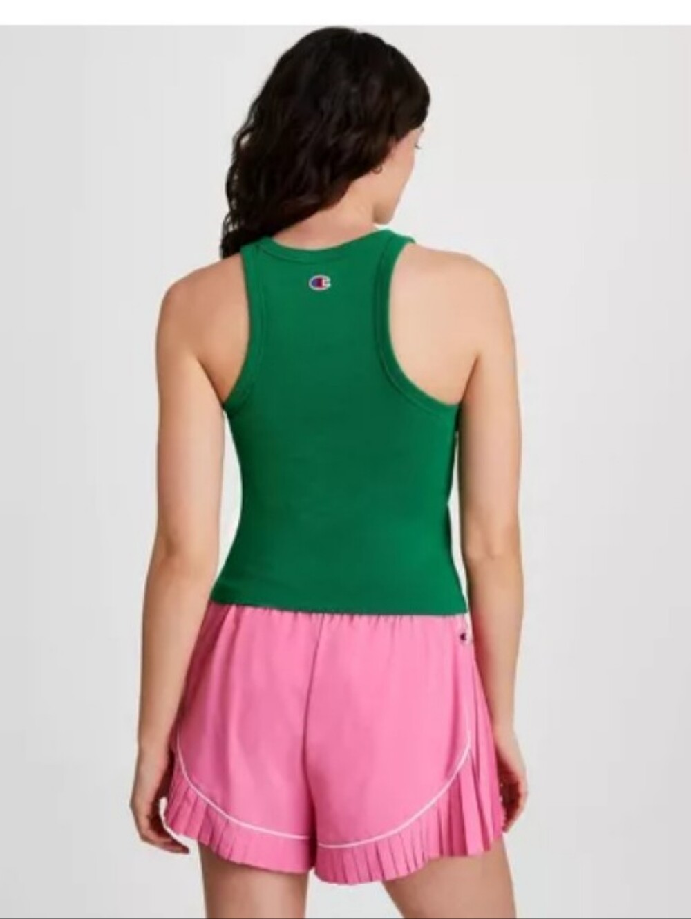 Champion Green Ribbed Tank Top - Picture 2 of 6